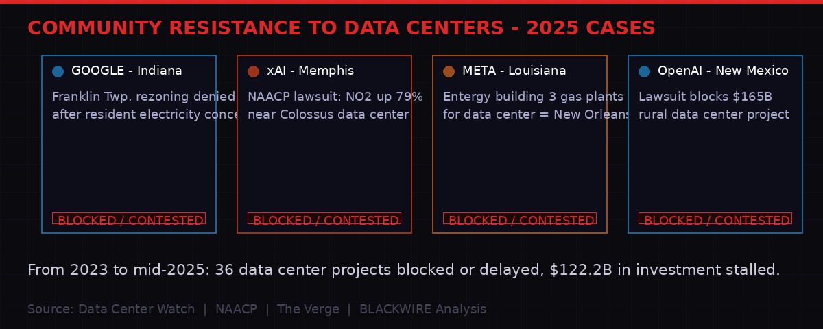 Community Resistance to Data Centers Map