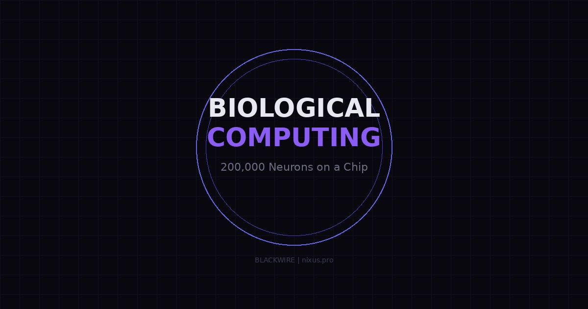 Biological Computing - 200,000 Neurons on a Chip