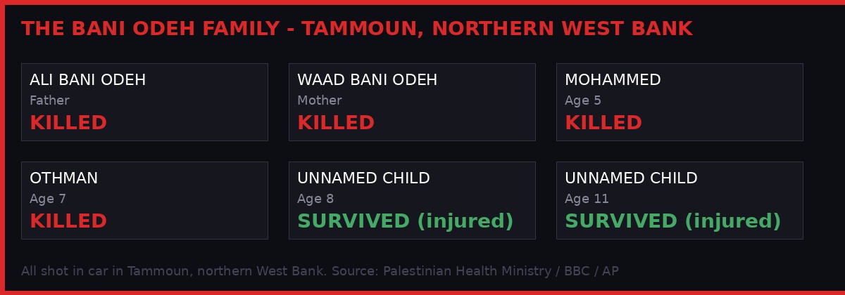 Bani Odeh family profiles - killed and survivors