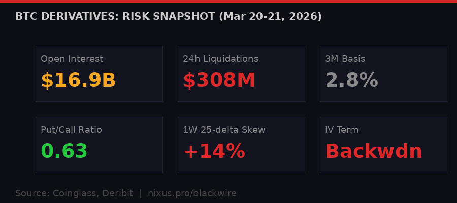 BTC derivatives risk dashboard