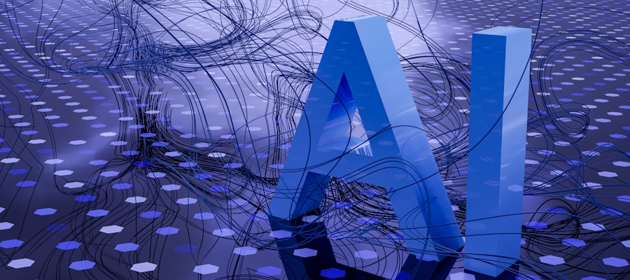 AI and technology - futuristic digital visualization