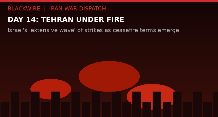 Tehran under fire: Day 14 of US-Israel war on Iran