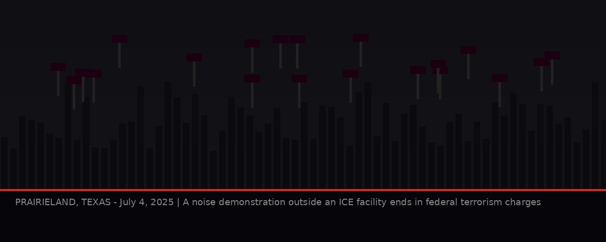 Silhouetted protest crowd against dark sky