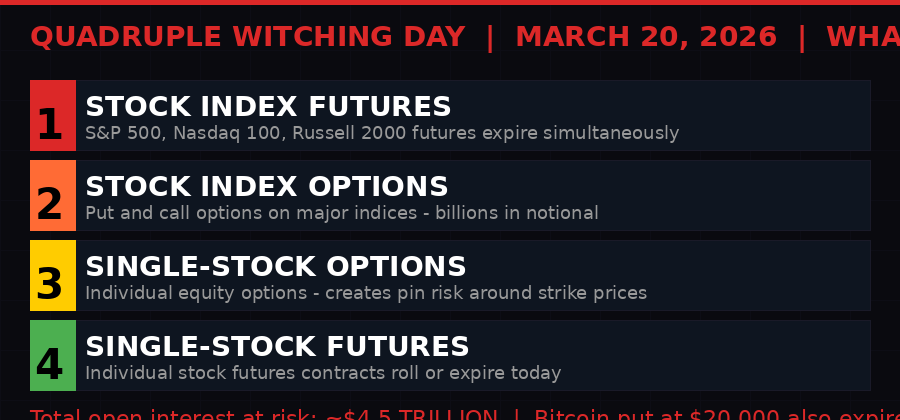 Quadruple Witching Day explainer - what expires today