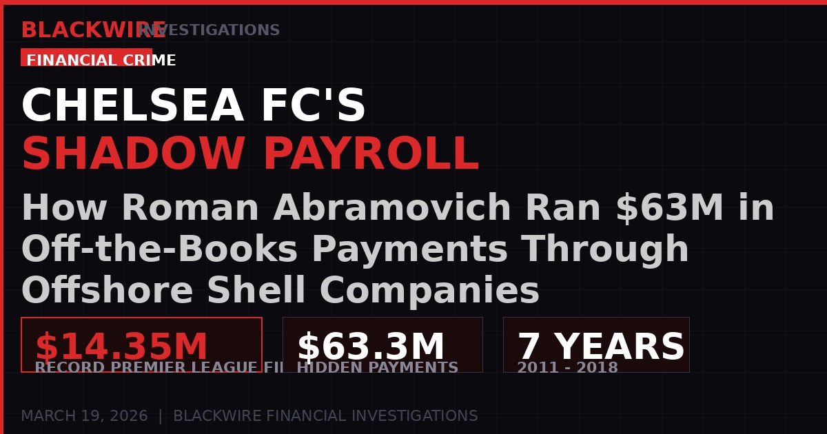 Chelsea FC Abramovich shadow payroll investigation