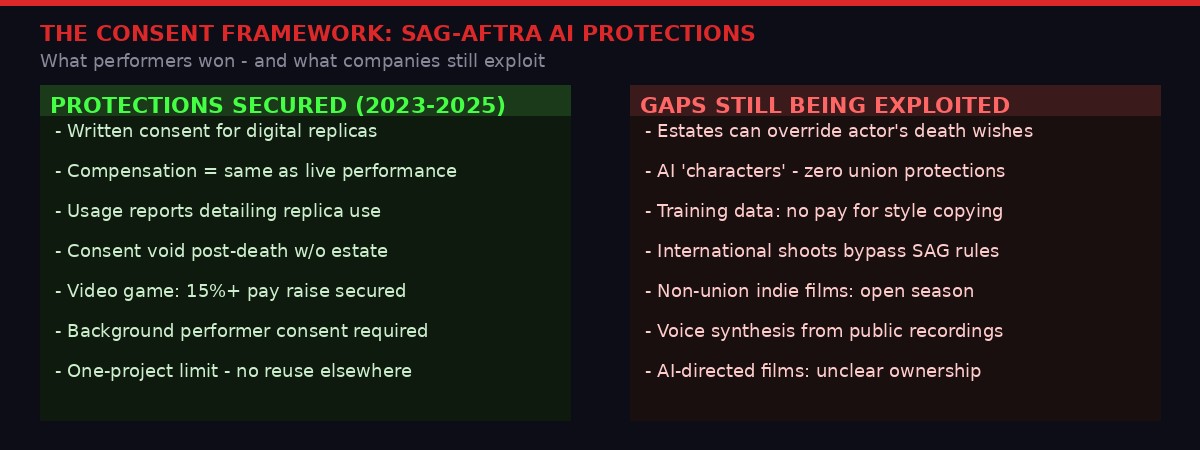 SAG-AFTRA AI protections framework
